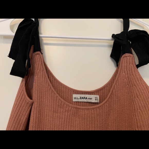 Zara knit camisole tied shoulder - Picture 2 of 2